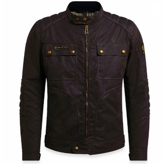 BLOUSON BELSTAFF ROBERTS WAX BLACK BROWN