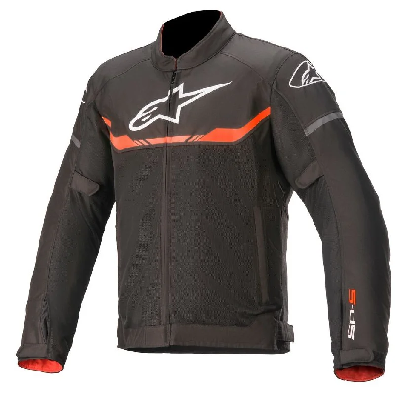 BLOUSON ALPINESTARS T-SP S WATERPROOF NOIR ROUGE FLUO