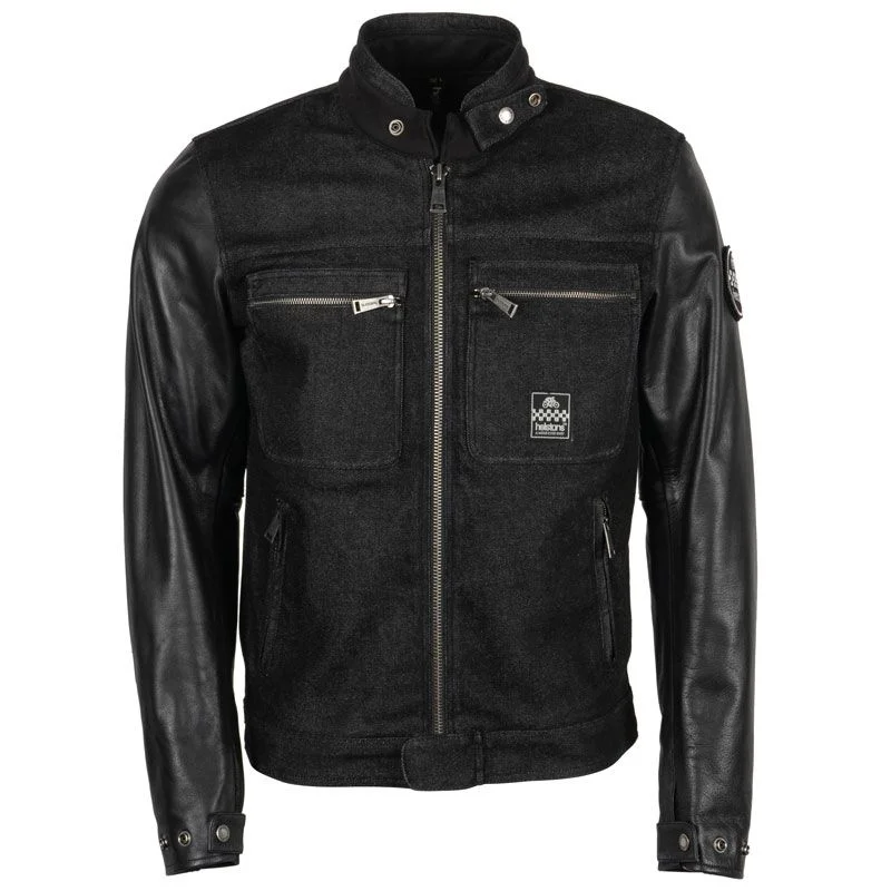 BLOUSON TOILE COTON HELSTON WINSTON NOIR NOIR