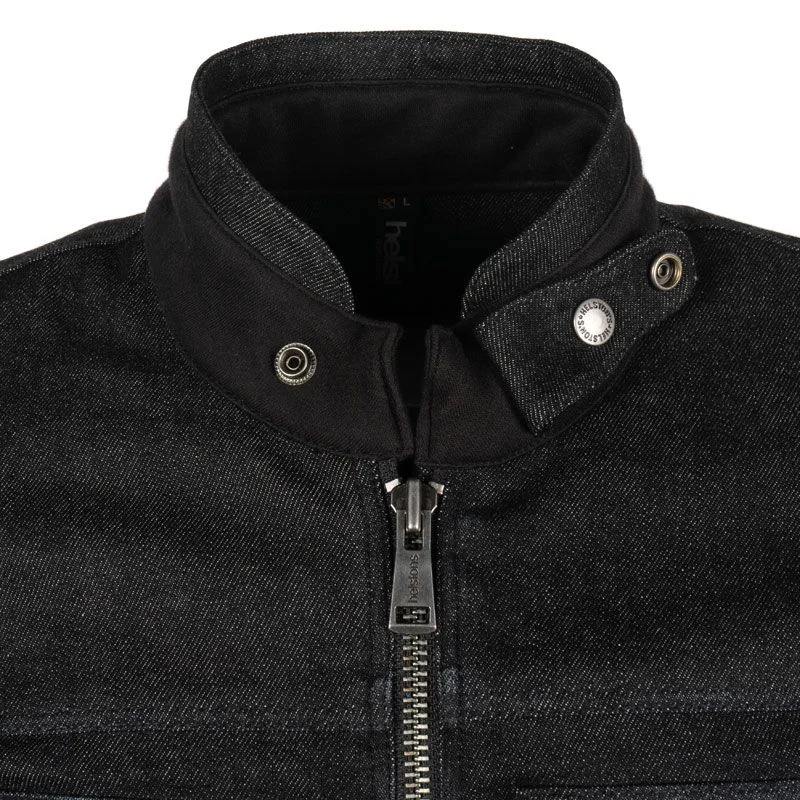 BLOUSON TOILE COTON HELSTON WINSTON NOIR NOIR