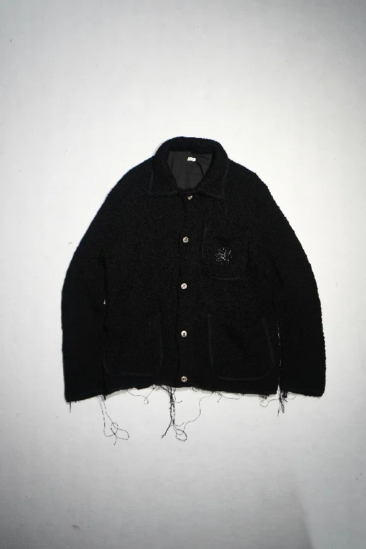 Broken Knit Jacket (Black)