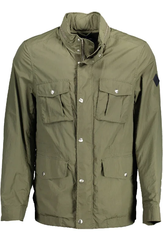 Gant Sleek  Trench Coat with Concealed Men's Hood