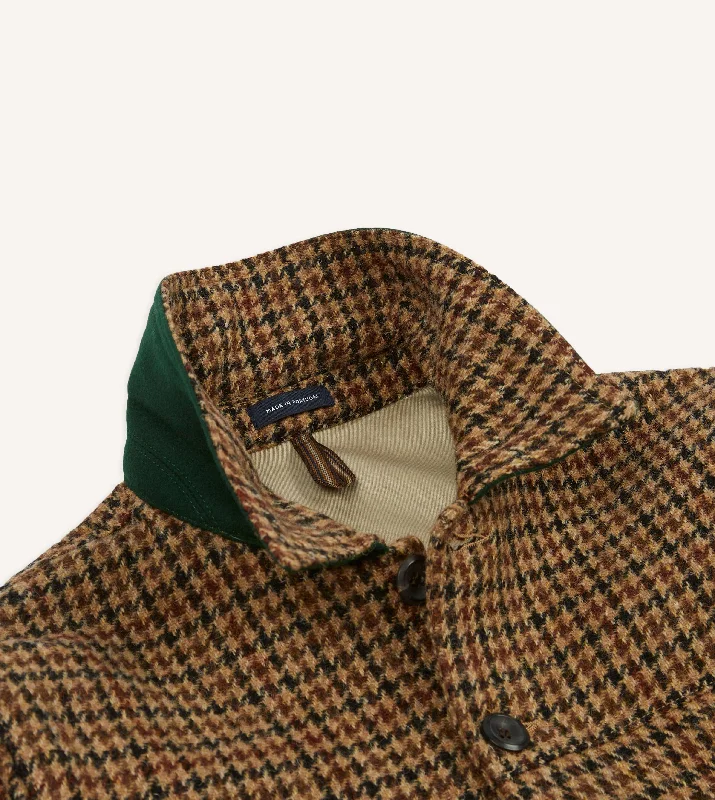 Houndstooth Check Harris Tweed Donkey Chore Jacket