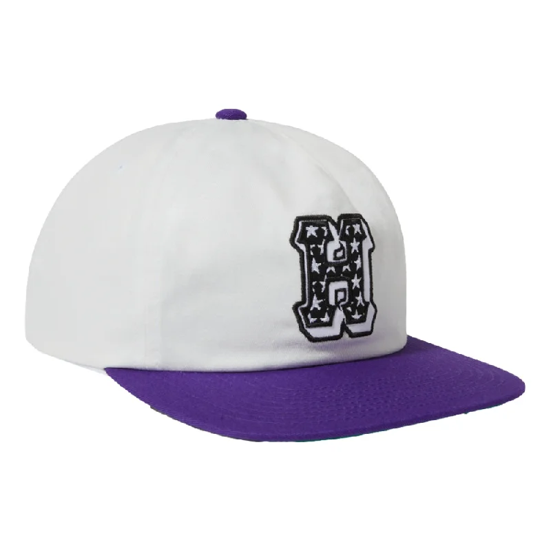 HUF H-STAR SNAPBACK-WHITE