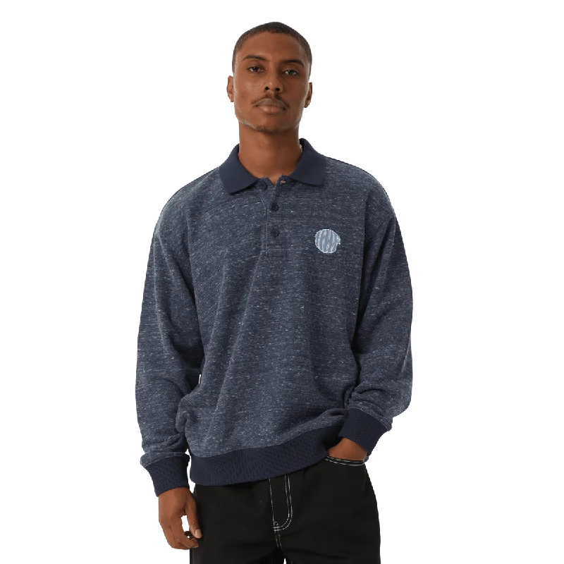 HUF WINSTON POLO FLEECE-NAVY