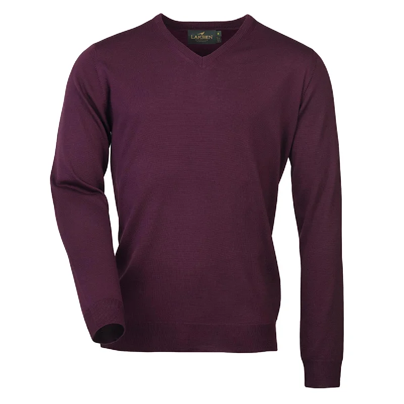 Laksen Sussex Merino Wool V-Neck