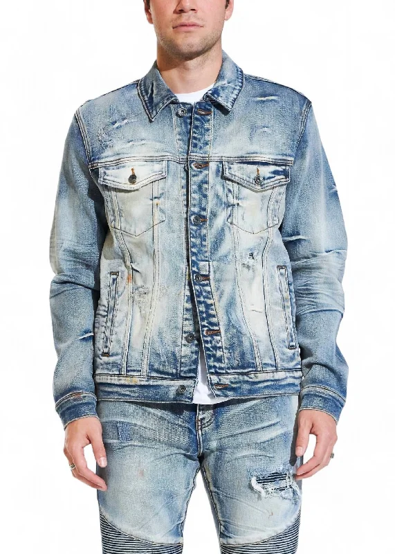 Men's Bering Denim Jacket In Blue