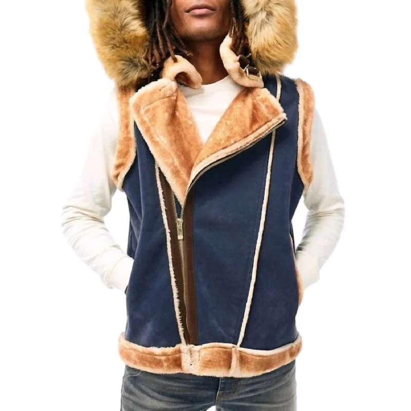 Men's Denali Shearling Vest In Sunset