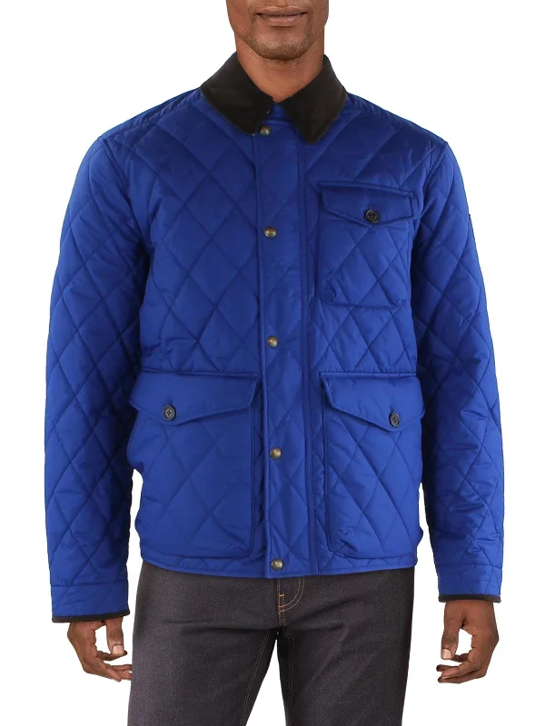 Mens Lightweight Cold Weather Quilted Coat