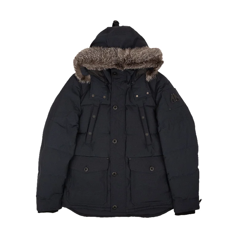 Men's True Navy Round Island Down Puffer Jacket