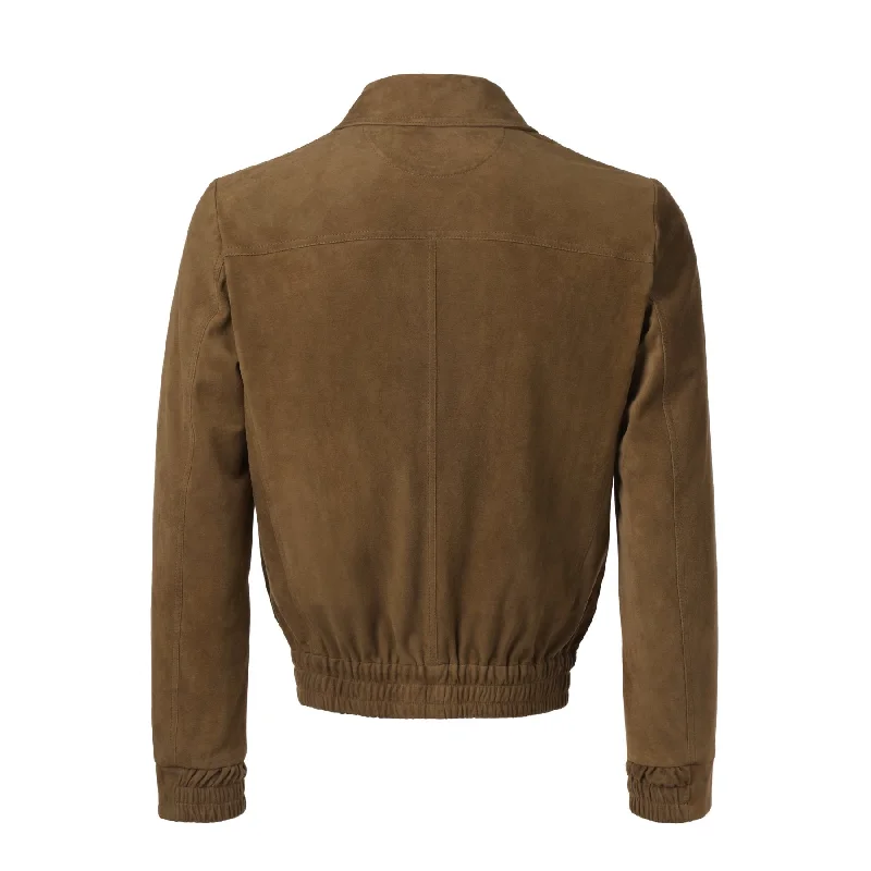 Suede Bomber Jacket