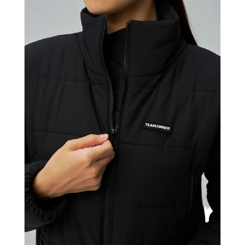 TEAMJOINED JOINED® WOMEN CROPPED TECH PADDED JACKET-BLACK