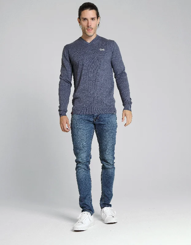 Tom V Neck Denim