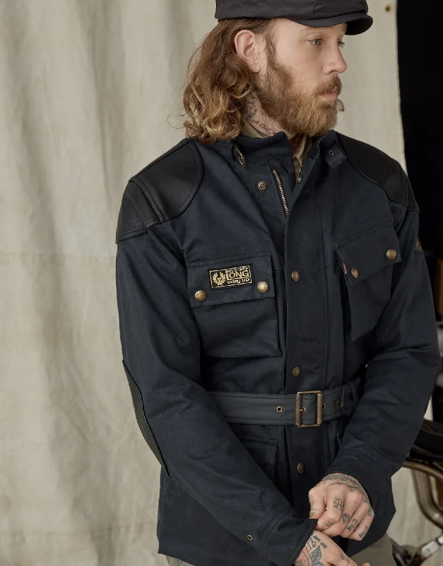 VESTE BELSTAFF MCGREGOR PRO VINTAGE NOIR VIEILLI