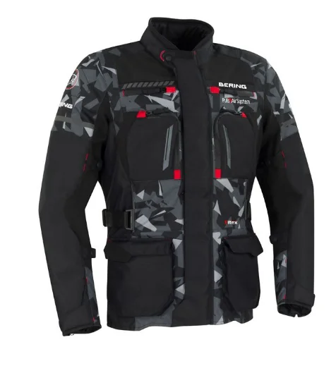 VESTE TEXTILE HIVER BERING BOSTON NOIR/CAMO