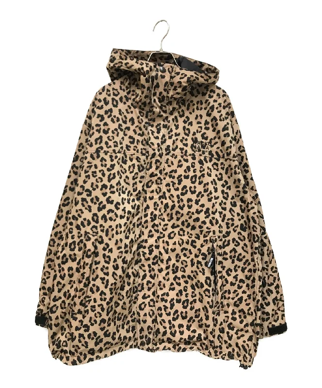 [Pre-owned] WACKO MARIA×NANGA Special Order LEOPARD MOUNTAIN PARKA Logo Embroidery Zip Blouson