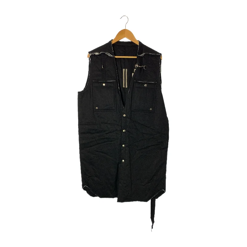 Rick Owens/Vest/48/BLK/Cotton