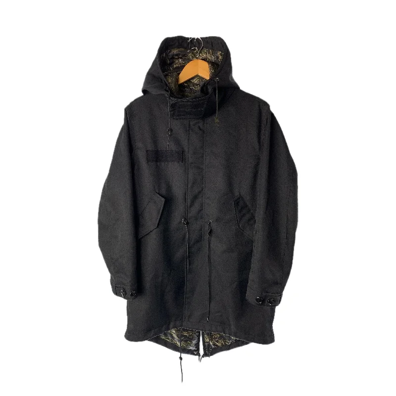 SOPHNET./Mod Parka/S/BLK/Polyester