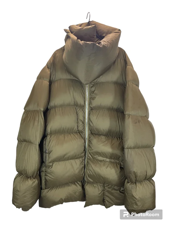 Rick Owens///Puffer Jkt/50/Nylon/GRN//Plain/M [Designers] Avant-Garde/funnel neck puffer jacket