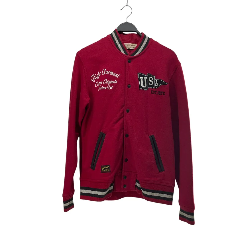 AVIREX/Baseball Jkt/L/Cotton/RED/USA 1975 ON FRONT