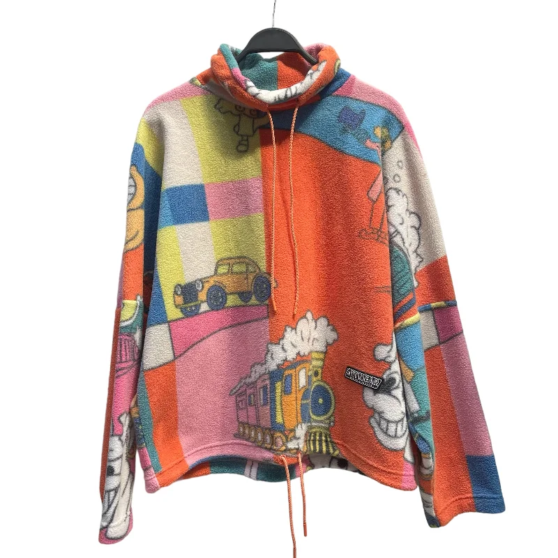 MARTINE ROSE/Fleece Jkt/S/Polyester/ORN/All Over Print/