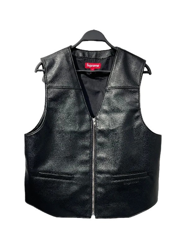 Supreme/Vest/M/Leather/BLK/