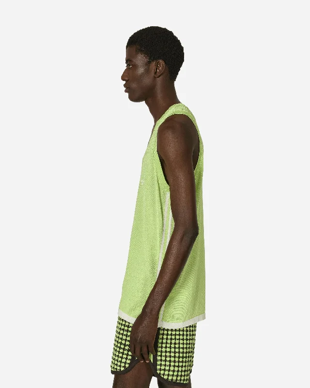 Wales Bonner Knit Vest Frozen Yellow / Chalk White