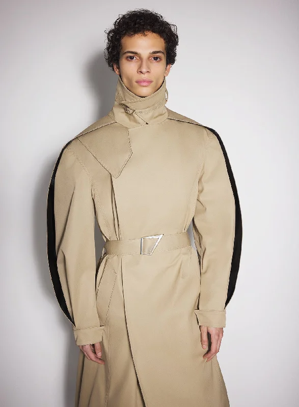 beige belted trenchcoat