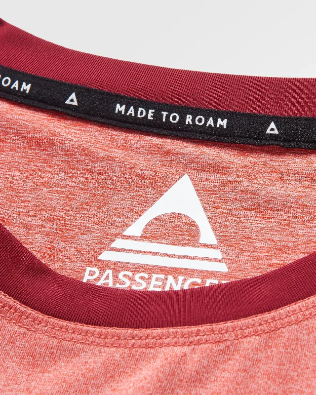 Classic Active Recycled T-Shirt - Mineral Red Marl