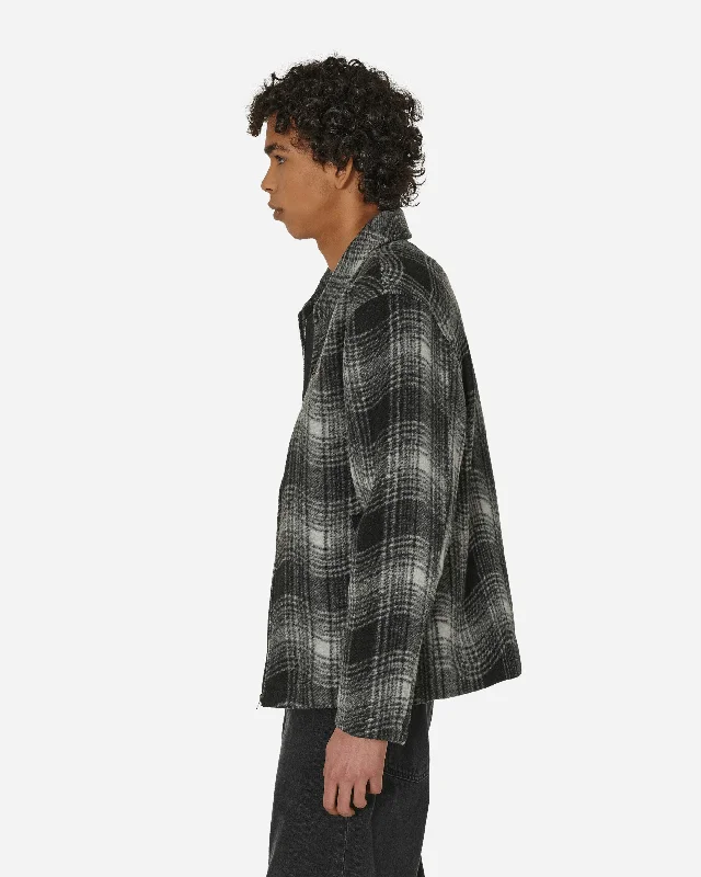 Wave Plaid Jacket Charcoal