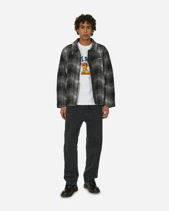 Wave Plaid Jacket Charcoal