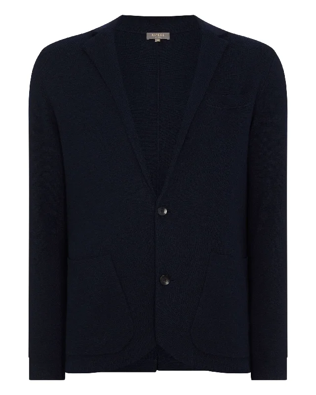 Men's Marlborough Fine Gauge Cashmere Jacket Navy Blue