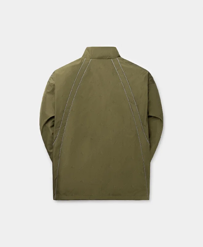 Green Taye Logo Relaxed Track Jacket