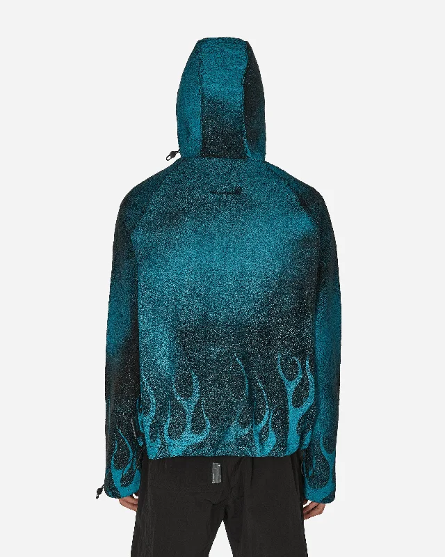 Traction Hooded Fleece Jacket Black Flames