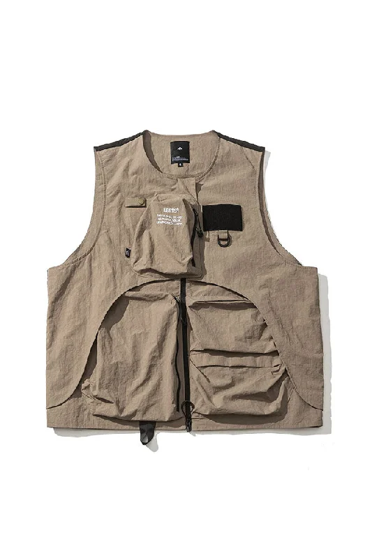 Hiking Outdoor Vest In Khaki