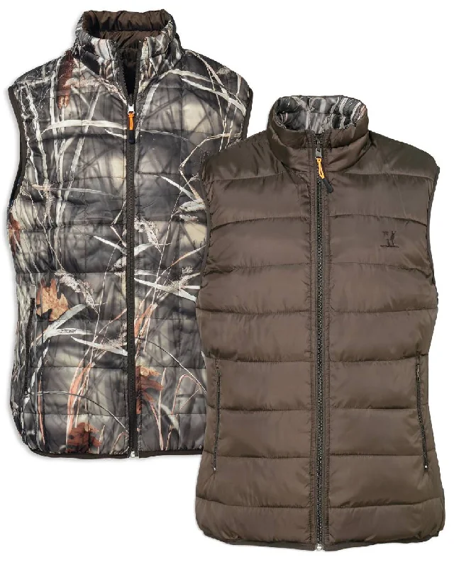 Percussion Reversible Quilted Hunting Gilet Clearance