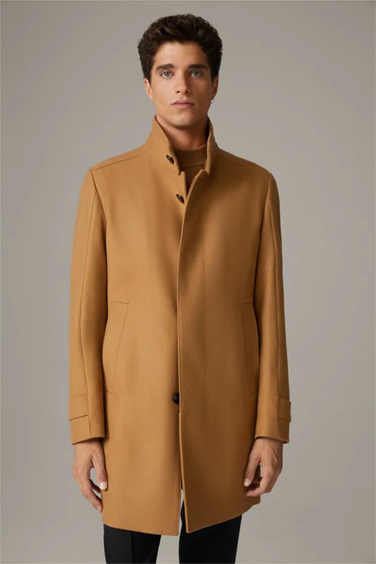 Strellson - Wool Cashmere Coat New Broadway, Light Beige