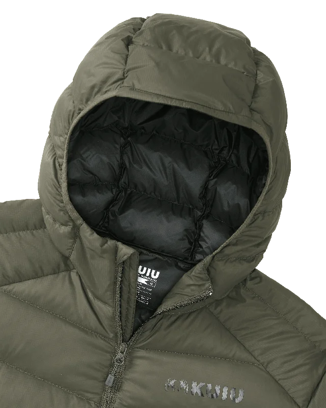 Super Down LT Hooded Jacket | Ash