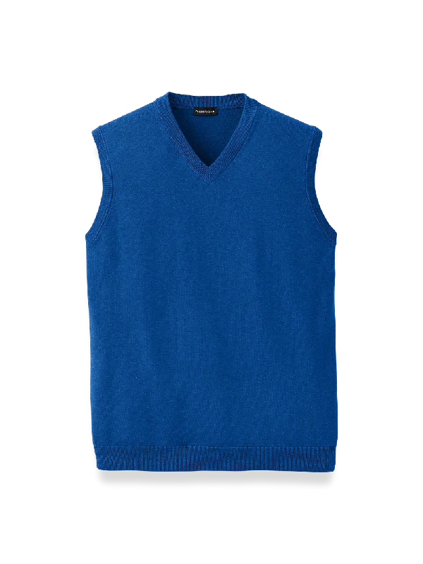 Supima Cotton Vest - Blue