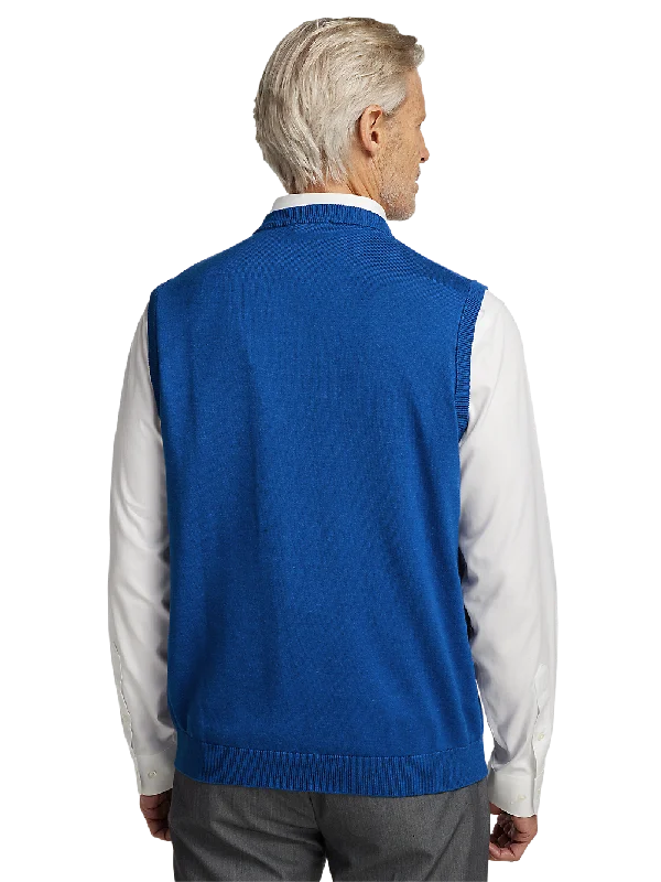 Supima Cotton Vest - Blue