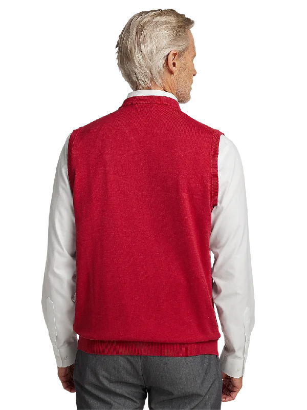 Supima Cotton Vest - Red