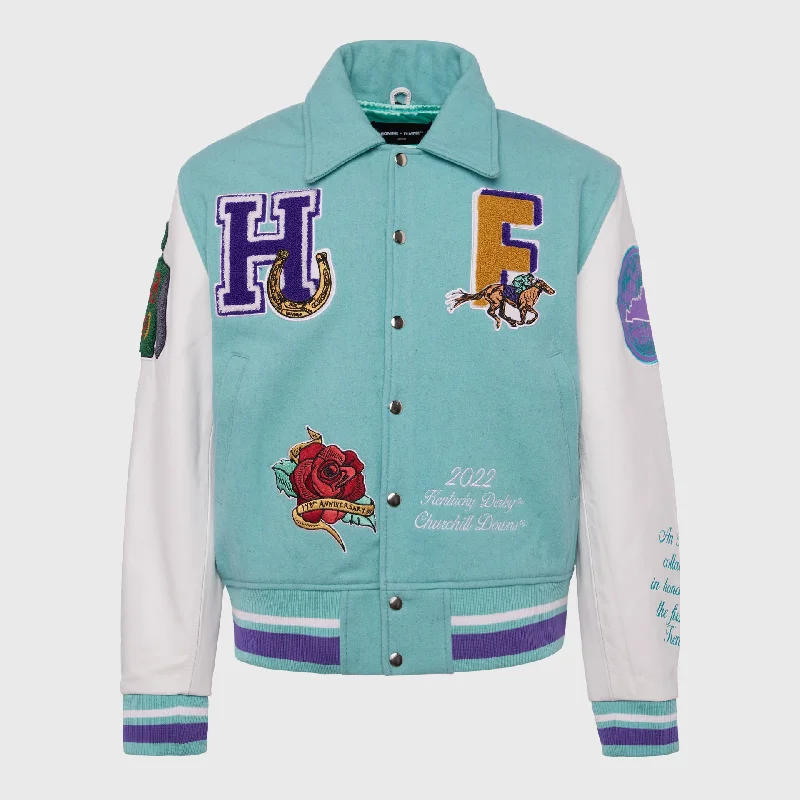 148 Letterman Jacket Teal