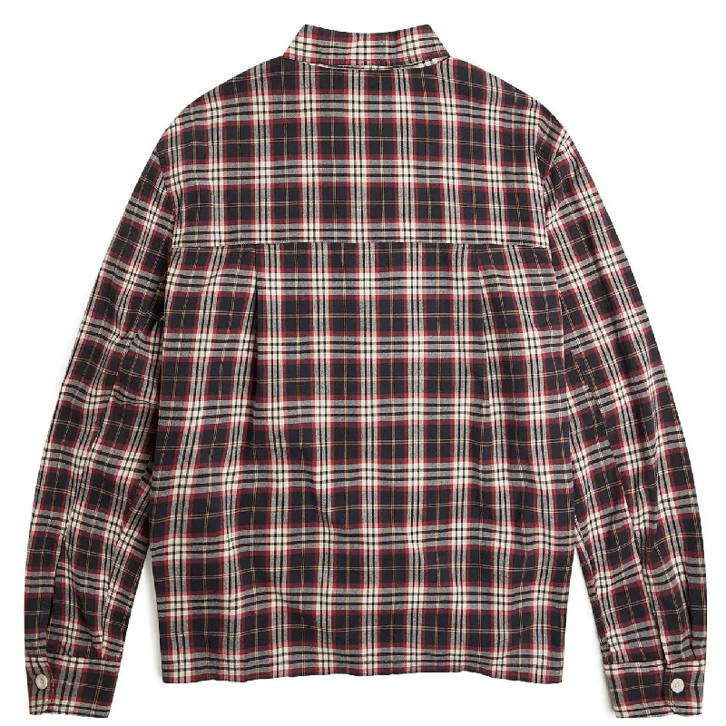 Albam Brushed Flannel Blake Jacket Charcoal Tartan Check