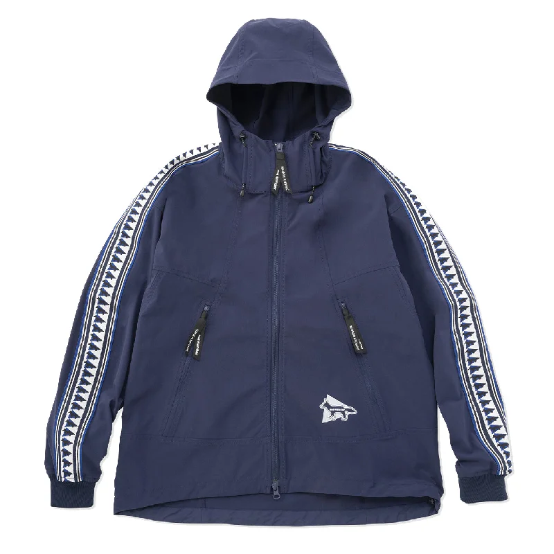 And Wander x Maison Kitsune Trak Hoodie Navy