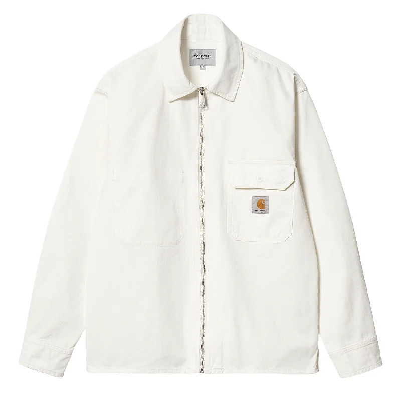 Carhartt WIP Rainer Shirt Jac Off-White Rinsed