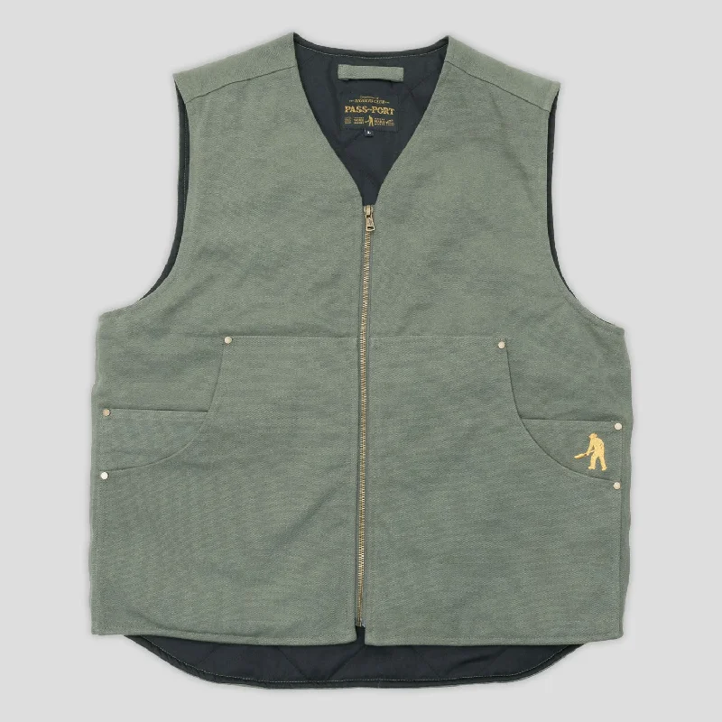 Pass~Port Diggers Club Vest - Moss