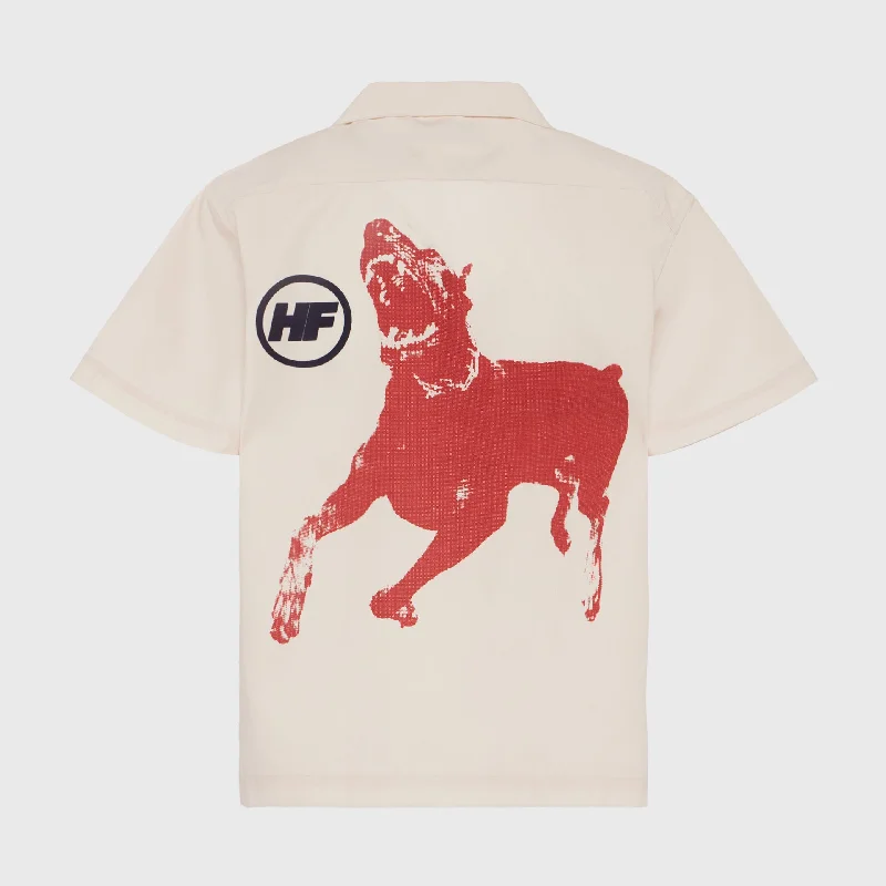 Doberman Button-Down Shirt Cream