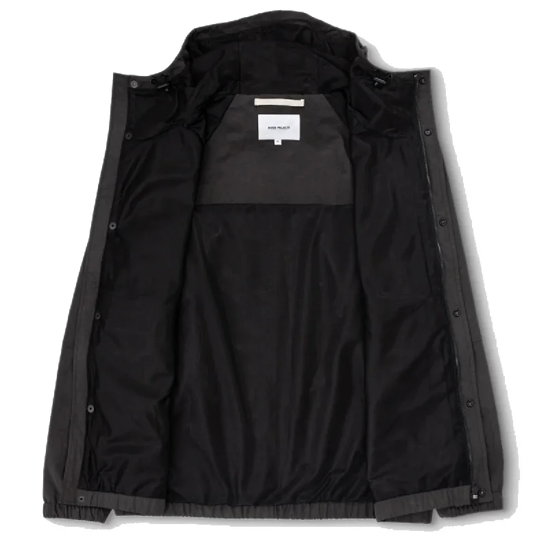 Norse Projects Herluf Wave Dye Nylon Windbreaker Black