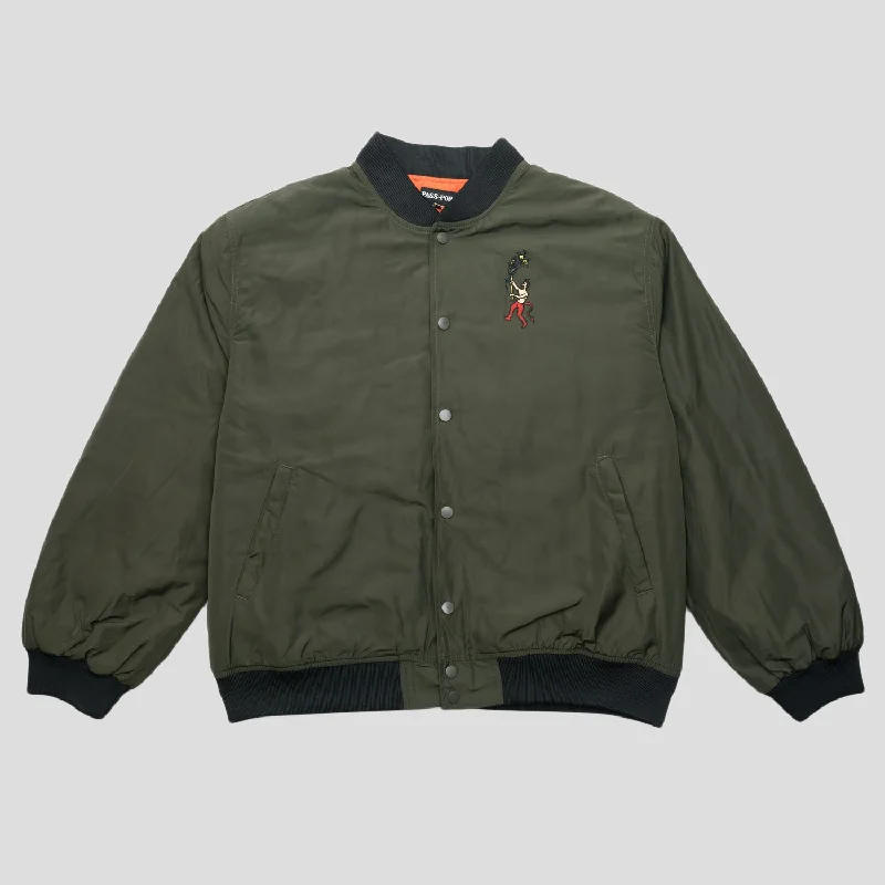 Pass~Port Gardening Satin Jacket - Forest Green