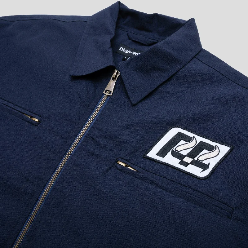 Pass~Port Transport Ripstop Delivery Jacket - Navy